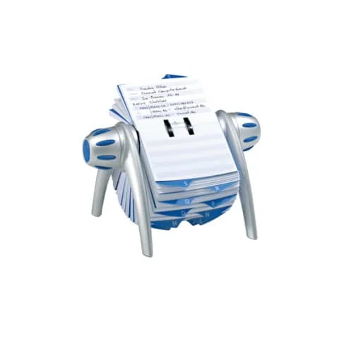 DURABLE Adresskartei TELINDEX flip, metallic-silber / blau (EAN: 4005546226484)