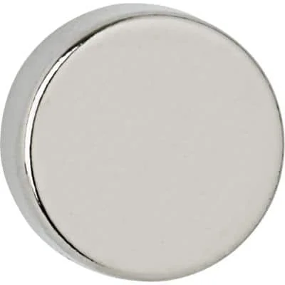 MAUL Neodym-Scheibenmagnet, 12 mm, Haftkraft: 4 kg, silber (EAN: 4002390084048)