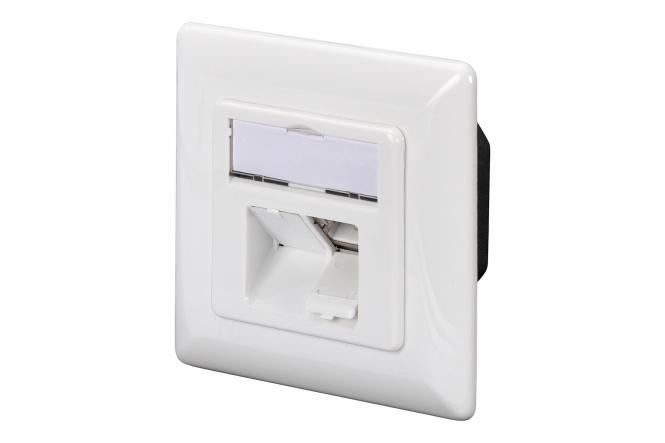 DIGITUS Aufputzdose Kat.6A (tief), 2 x RJ45, geschirmt (EAN: 4016032320203)