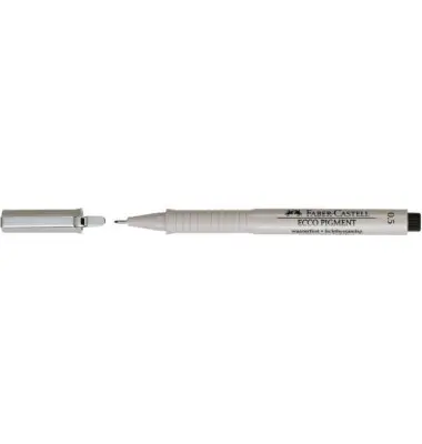 FABER-CASTELL Pigmentliner ECCO PIGMENT 0,5 mm, schwarz (EAN: 4005401665991)