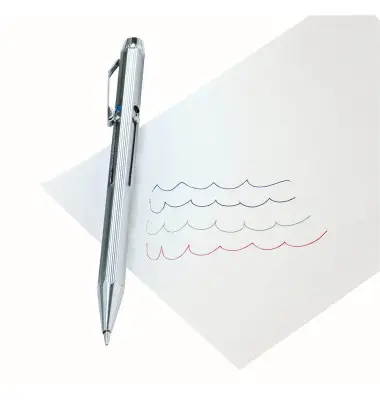 WEDO Vierfarb-Kugelschreiber mit Schiebemechanik, chrom (EAN: 4003801037981)
