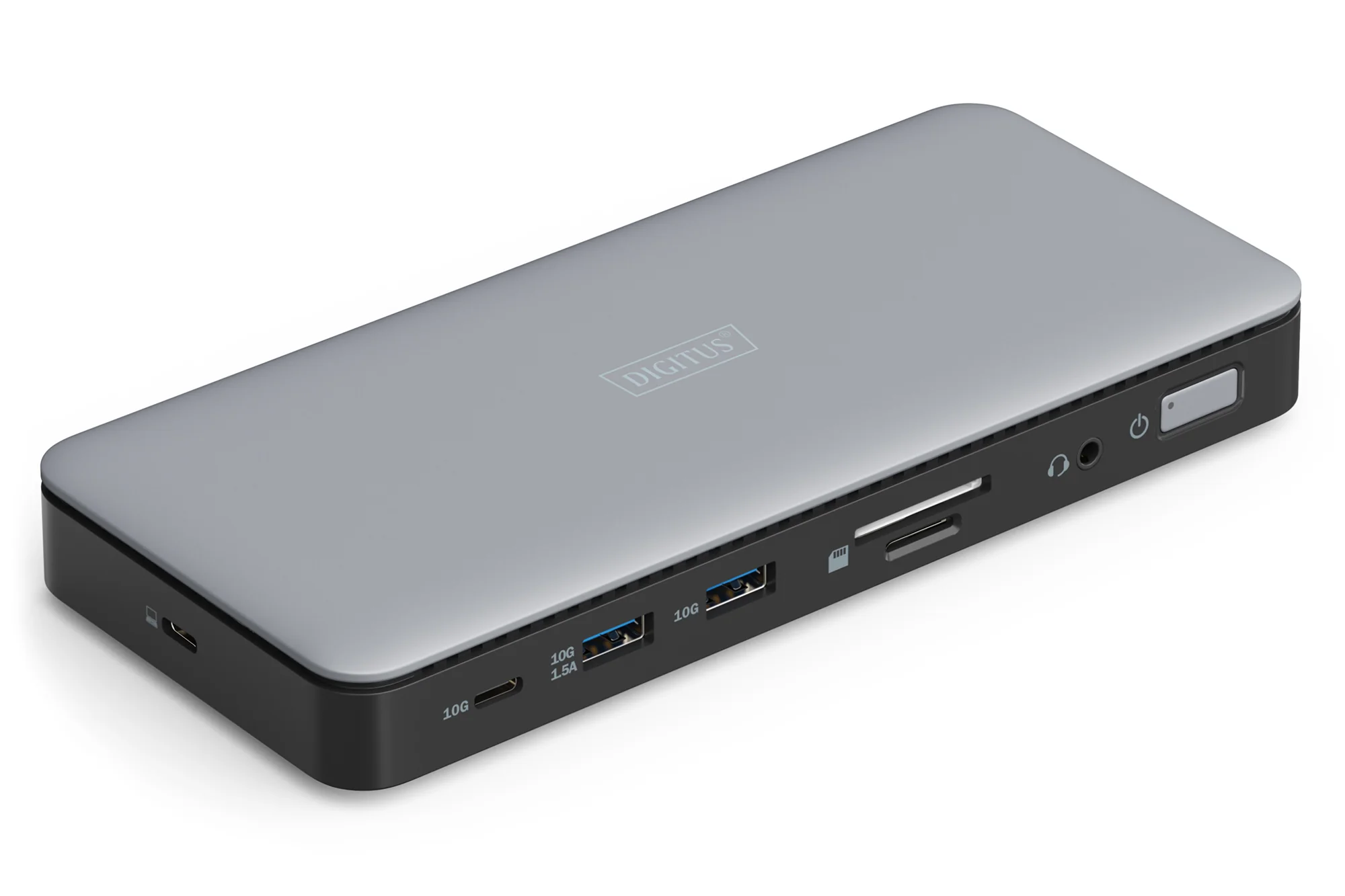 DIGITUS Docking Station, USB-C, 11-Port, grau / schwarz (EAN: 4016032497769)