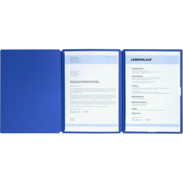 PAGNA Bewerbungsmappe "Spirit", DIN A4, aus Karton, blau (EAN: 4013951006775)