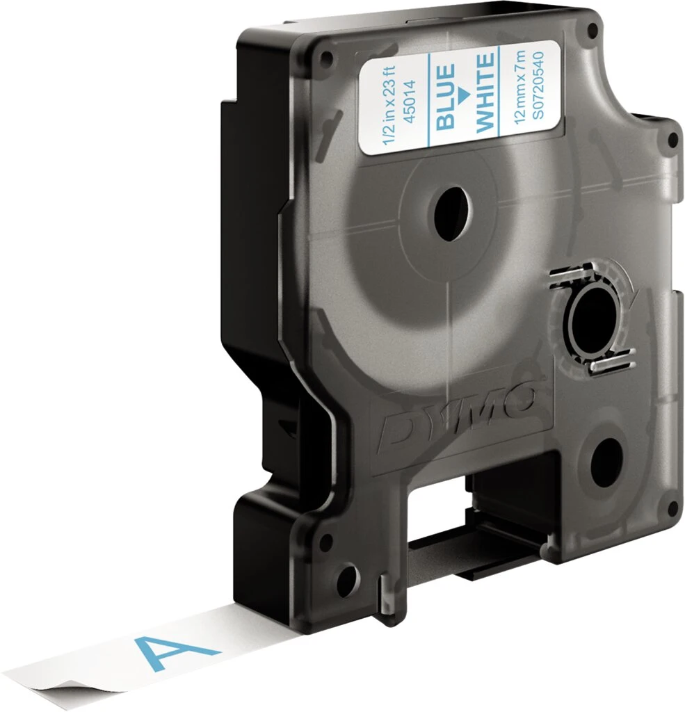 DYMO D1 Schriftbandkassette blau/weiß, 12 mm x 7 m (EAN: 5411313450140)