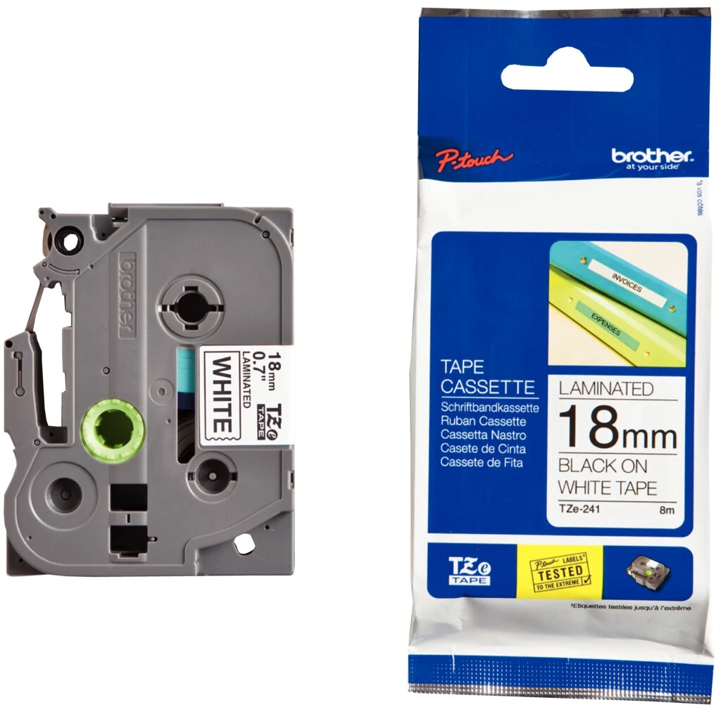 brother TZe-Tape TZe-241 Schriftbandkassette,Bandbreite:18mm (EAN: 4977766685306)