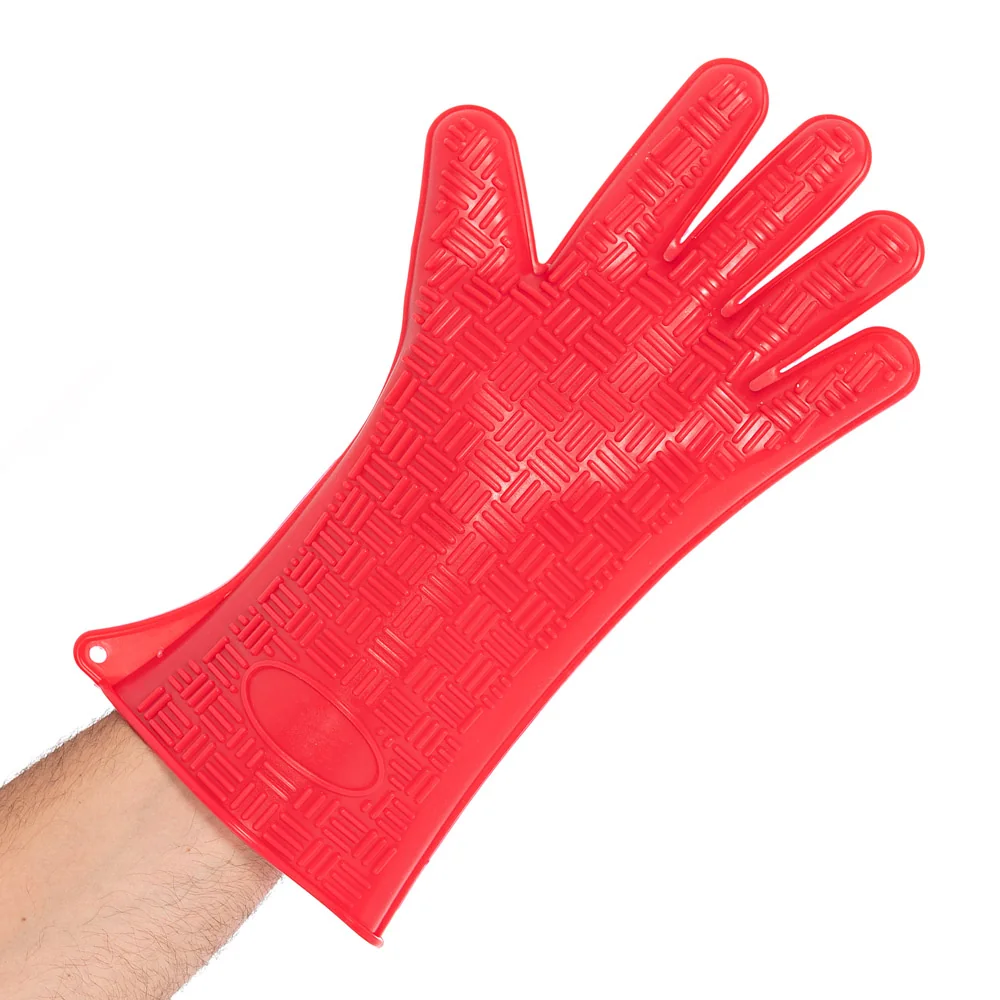 HYGOSTAR Silikon-Handschuh Heatblocker, rot, Länge: 350 mm (EAN: 4015544332162)