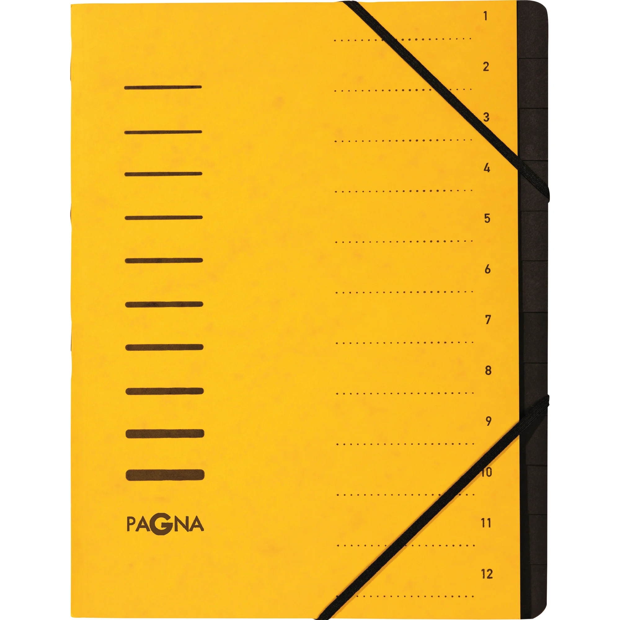 PAGNA Ordnungsmappe "Sorting File", 12 Fächer, gelb (EAN: 4013951008083)