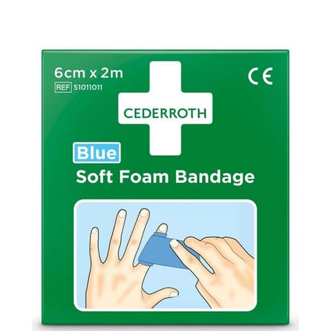 CEDERROTH Pflaster "Soft Foam Bandage", blau (EAN: 7310610017392)