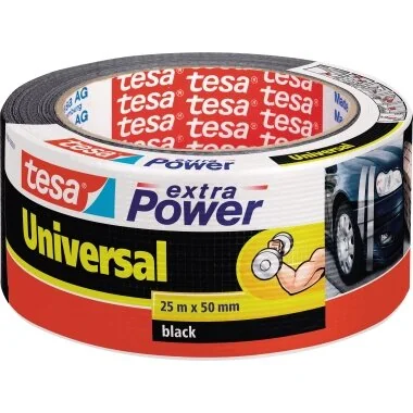 tesa Folienband extra Power Universal, 50 mm x 25 m, schwarz (EAN: 4042448033284)