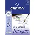 CANSON Skizzenblock Imagine, DIN A5, 200 g/qm, natürlicher Weißton (EAN: 3148950060099)