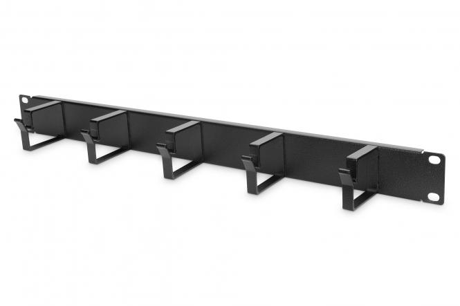 DIGITUS 19" Rangierpanel, 1 HE, 5 Kabelführungsbügel (EAN: 4016032266457)
