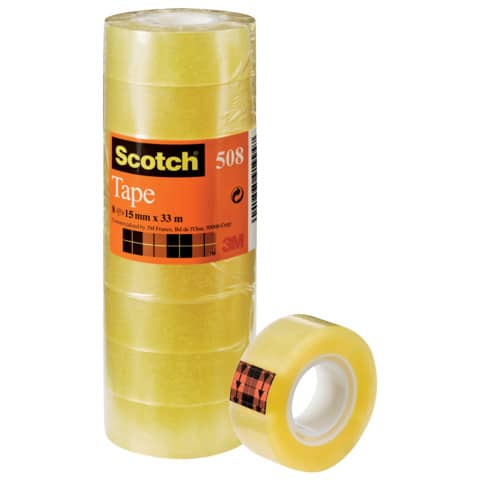 Scotch Klebefilm 508, transparent, 15 mm x 33 m (EAN: 4001895919886)