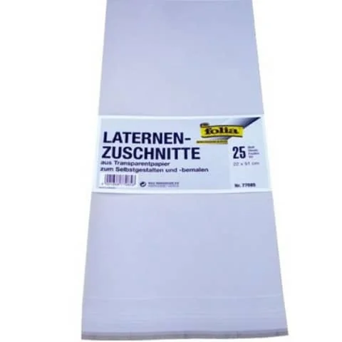 folia Transparentpapierzuschnitte, 220 x 510 mm, weiß (EAN: 4001868770858)