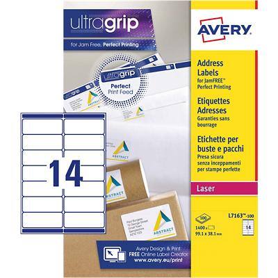 AVERY Etiquette d'adresse, 99,1 x 38,1 mm, blanc (EAN: 3266550260142)