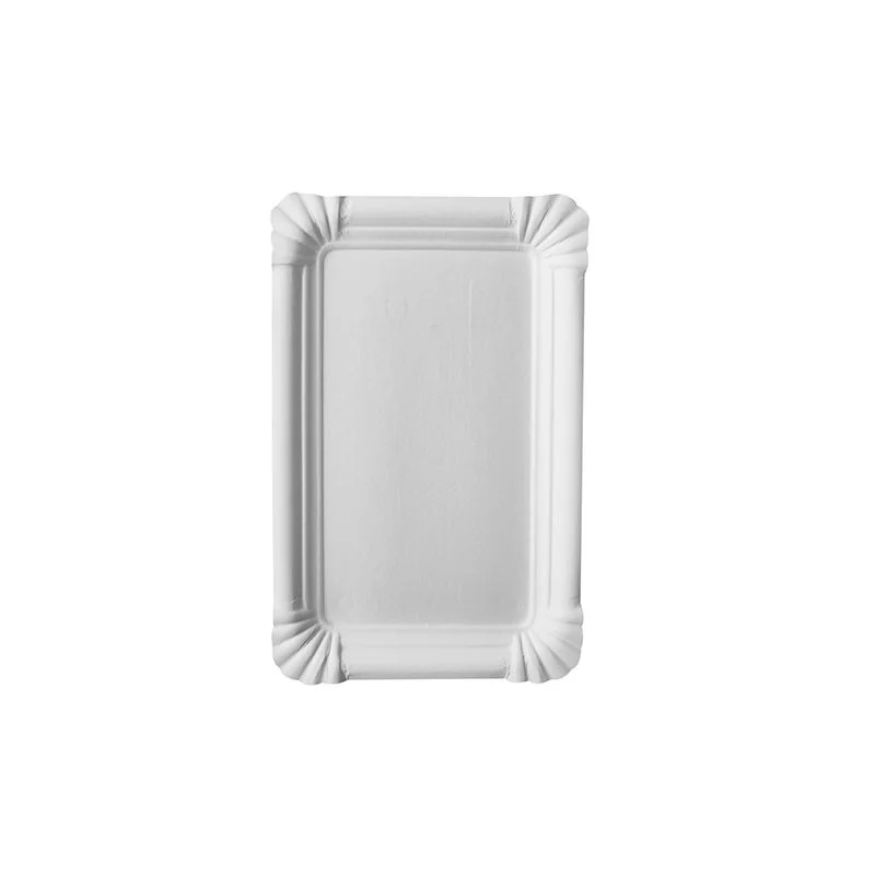 PAPSTAR Papp-Teller "pure" eckig, 130 x 200 mm, weiß, 250er (EAN: 4002911110621)