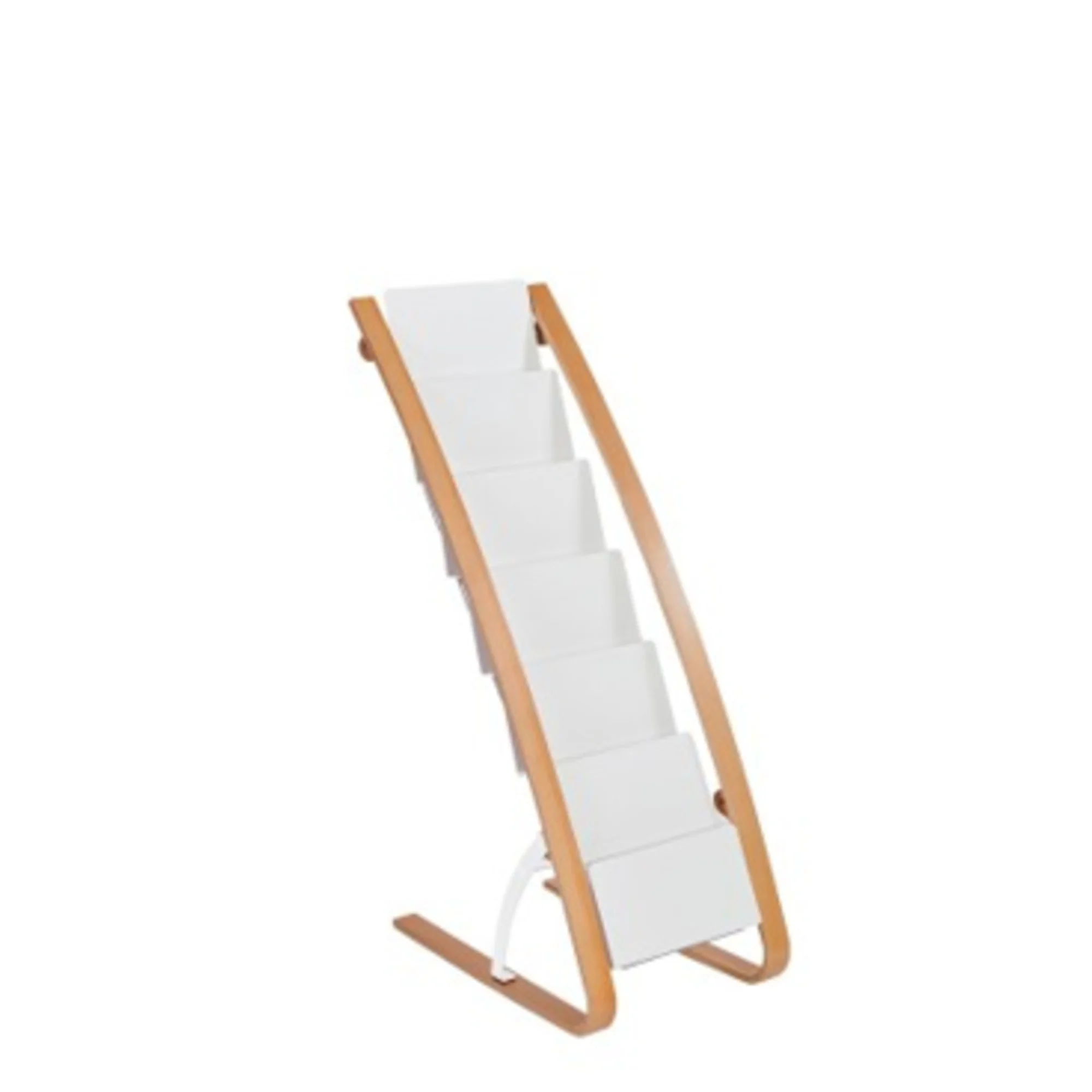 ALBA Prospekt-Bodenständer, 6 Fächer, Breite: 340 mm, weiß (EAN: 3129710016945)