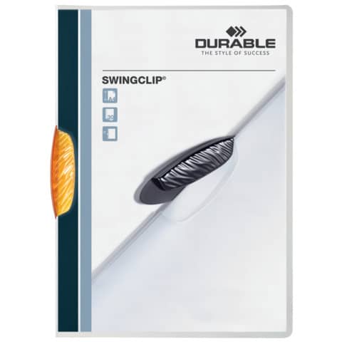 DURABLE Klemmhefter SWINGCLIP, DIN A4, Clip orange (EAN: 4005546208794)