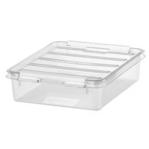 smartstore Aufbewahrungsbox CLASSIC 1 L, Clips: weiß, transparent, Clips weiß (EAN: 7332462061774)