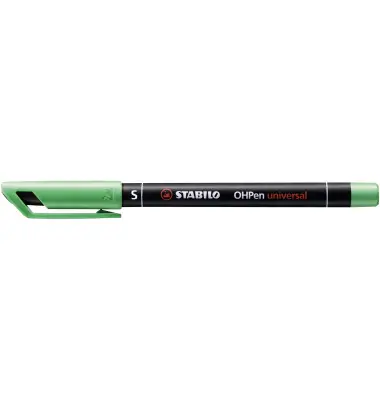 STABILO Permanent-Marker OHPen universal, permanent, grün (EAN: 4006381118989)