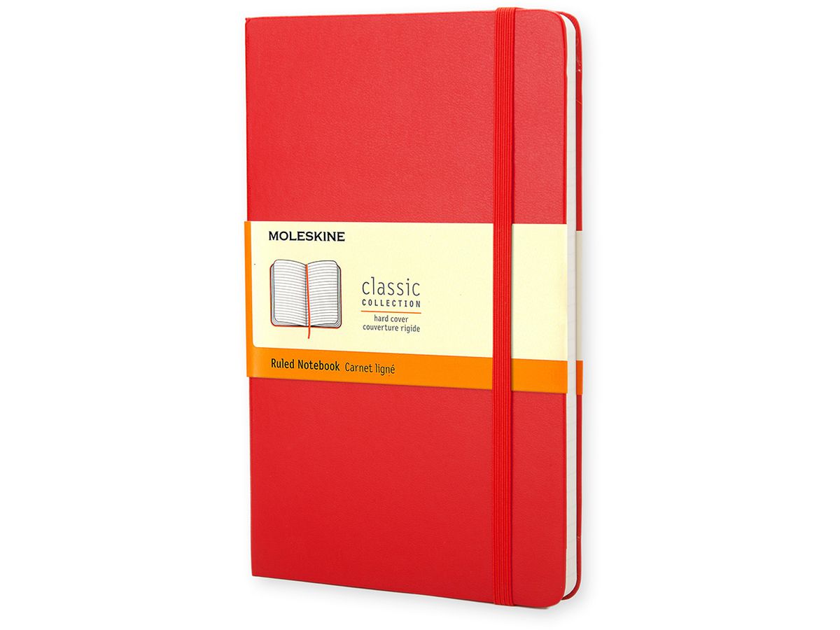MOLESKINE Notizbuch, L/A5, liniert, Hardcover, hellrot (EAN: 9788862930048)