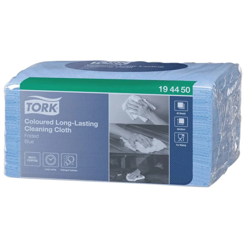 TORK Allzweck-Reinigungstücher, 385 x 300 mm, blau (EAN: 7322540298086)