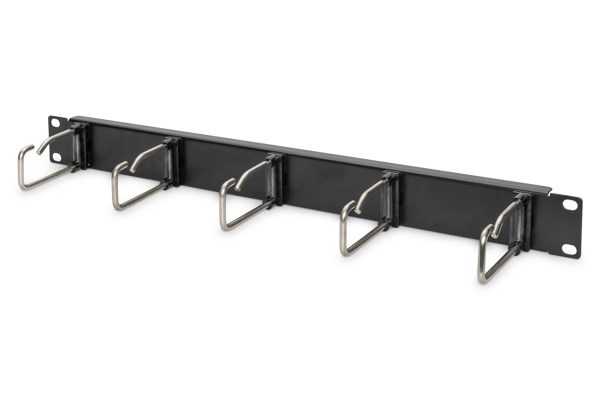 DIGITUS 19" Rangierpanel, 1HE, 5 Kabelführungsbügel, schwarz (EAN: 4016032465539)