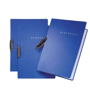 PAGNA Bewerbungsmappe "Swing", DIN A4, aus Karton, blau (EAN: 4013951000148)