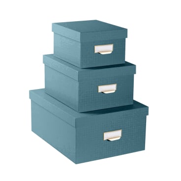 EXACOMPTA Ablageboxen-Set Office by Me, blaugrün (EAN: 3130630796039)
