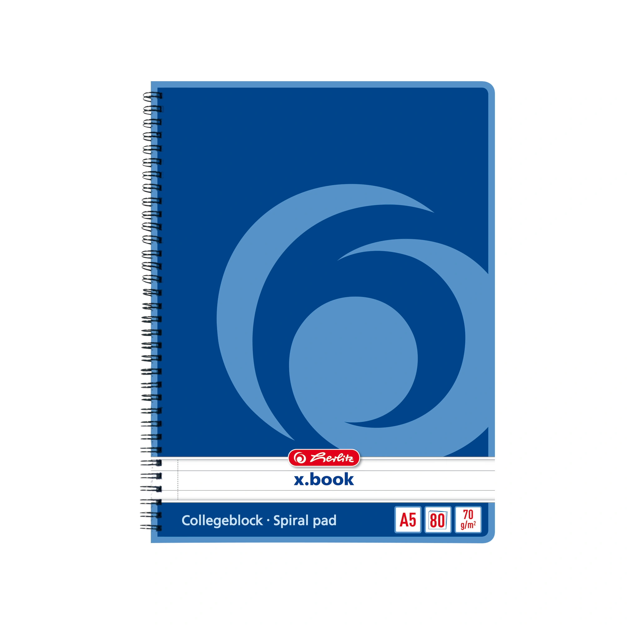 herlitz Collegeblock x.book DIN A5, 80 Blatt, liniert (EAN: 4008110297514)