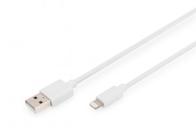 DIGITUS Daten- & Ladekabel, Apple Lightning - USB-A, 2,0 m (EAN: 4016032481591)
