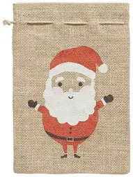folia Jutesack "Weihnachtsmann", (B)170 x (H)250 mm, natur (EAN: 4001868004854)