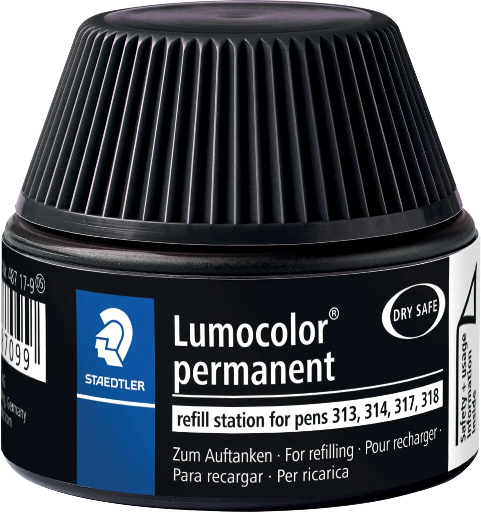 STAEDTLER Lumocolor Refill Station permanent, schwarz (EAN: 4007817487099)