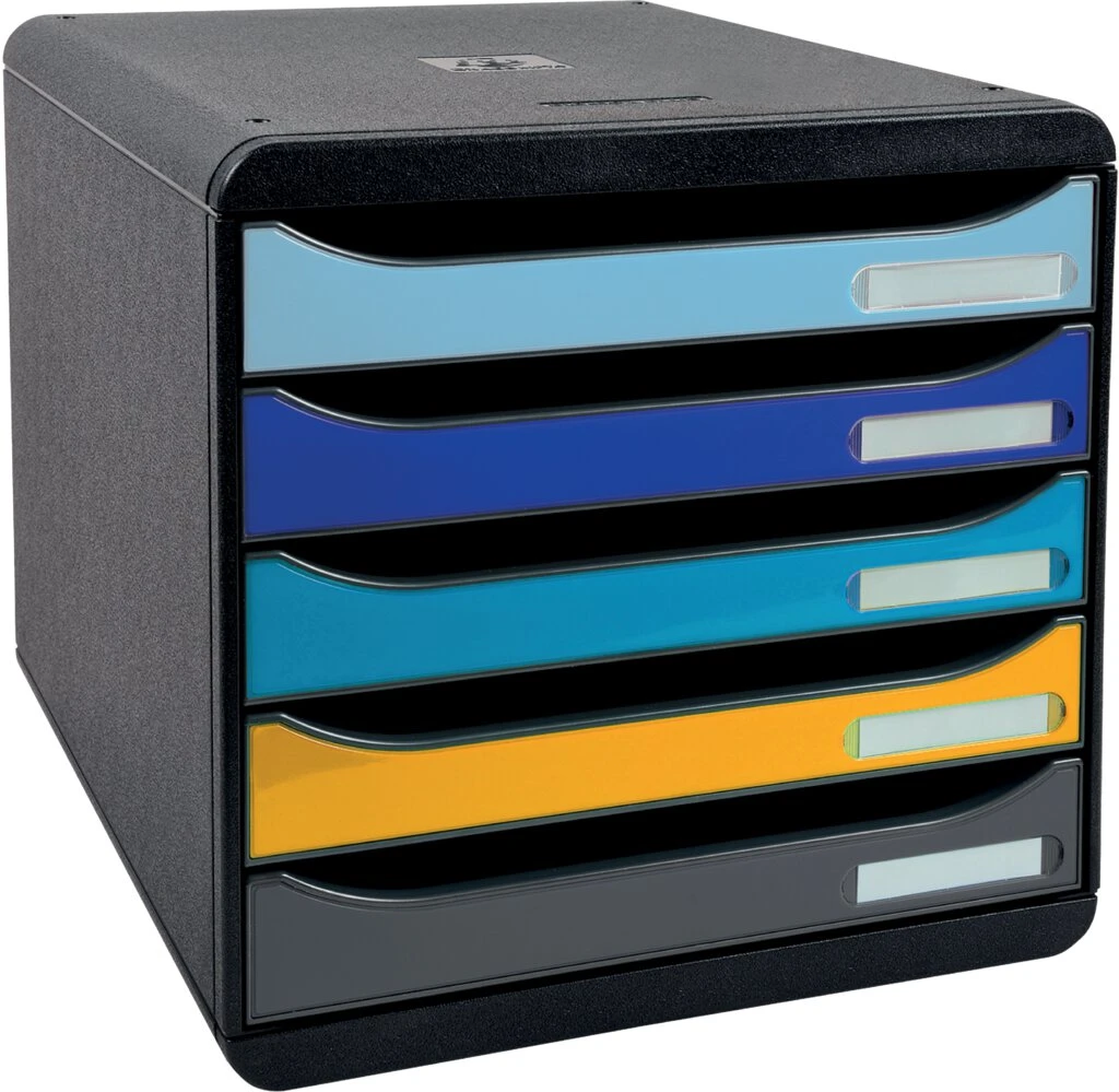 EXACOMPTA Schubladenbox BIG-BOX PLUS Bee Blue, 5 Schübe (EAN: 9002494309424)