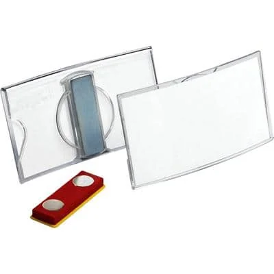 DURABLE Namensschilder KONVEX, mit Magnet, 75 x 40 mm, transparent (EAN: 4005546889290)