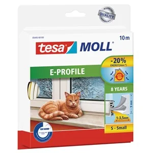 tesa INSULATION Dichtungsband S, weiß, 9 mm x 10 m (EAN: 4042448102324)