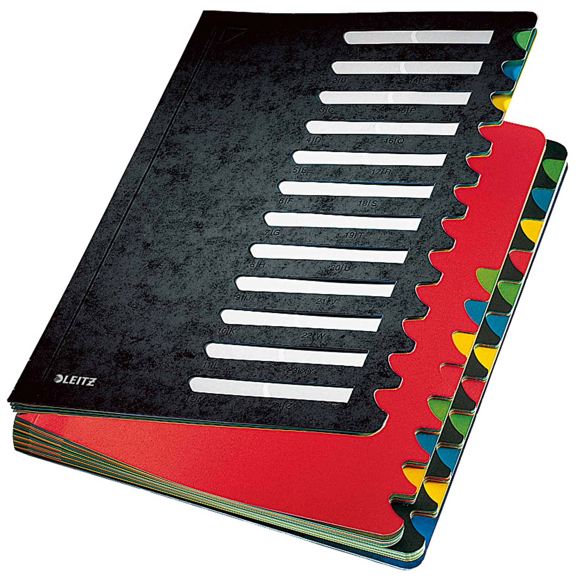 LEITZ Pultordner Deskorganizer Color, A4, 1-24/A-Z, schwarz (EAN: 4002432341085)