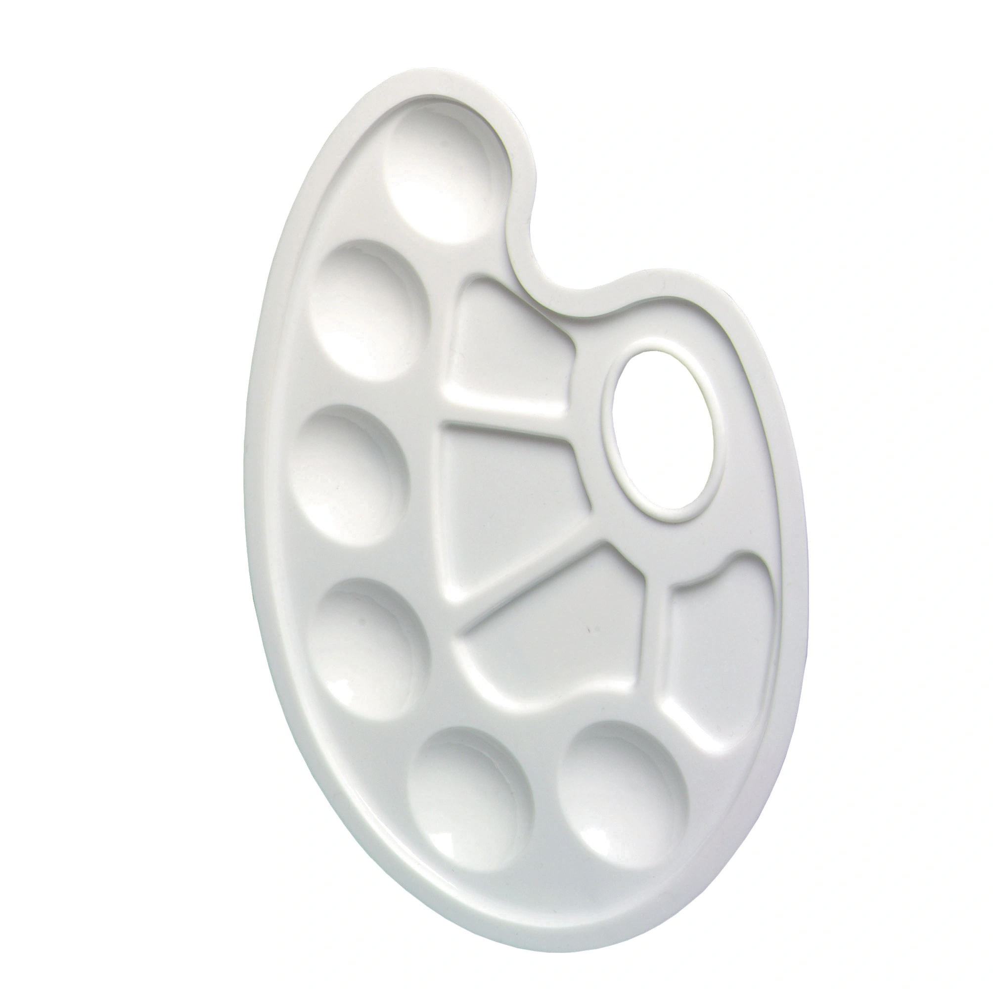 herlitz Farbmisch-Palette, aus Kunststoff, oval, weiß (EAN: 4008118643030)