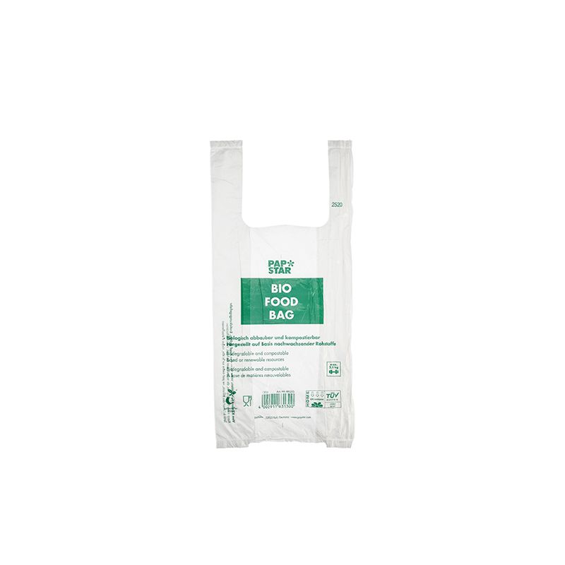 PAPSTAR Hemdchen-Tragetasche, aus Bio-Folie, transparent (EAN: 4002911882955)