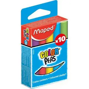 Maped Wandtafelkreide COLOR'PEPS, rund, farbig sortiert (EAN: 3154145935011)