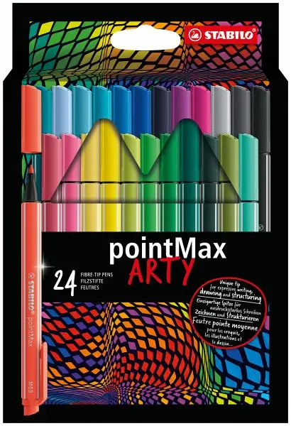 STABILO Fasermaler pointMax ARTY, 24er Kartonetui (EAN: 4006381581905)