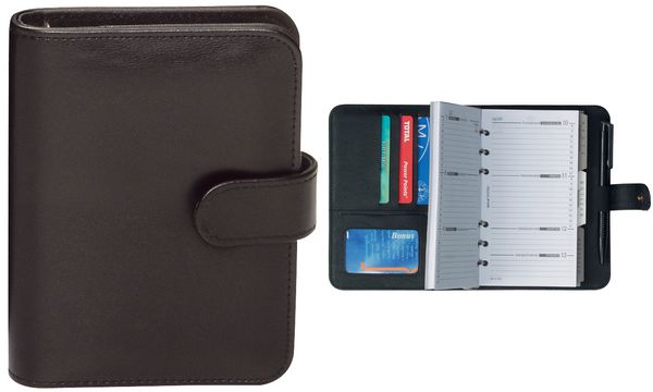 bind Terminplaner Modell 17501-1, A7, ohne Kalender, schwarz (EAN: 4021068075010)
