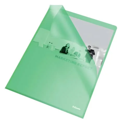 Esselte Sichthüllen Standard, DIN A4, PP, grün, 0,12 mm (EAN: 4001536548383)