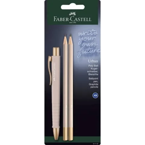 FABER-CASTELL Schreibgeräte-Set POLY BALL URBAN, rosa (EAN: 4005402411238)
