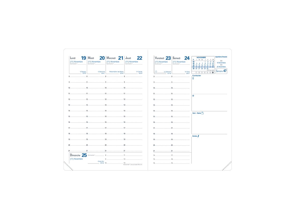 QUO VADIS Recharge pour agenda Randonnée, 2027, 90 x 125 mm (EAN: 3371010119578)