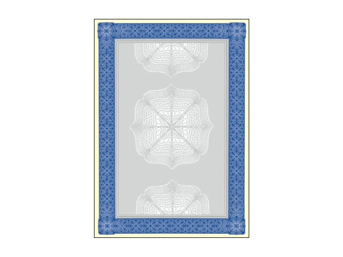 sigel Motiv-Papier Wertpapier, A4, 185 g, Edelkarton, blau (EAN: 4004360980114)
