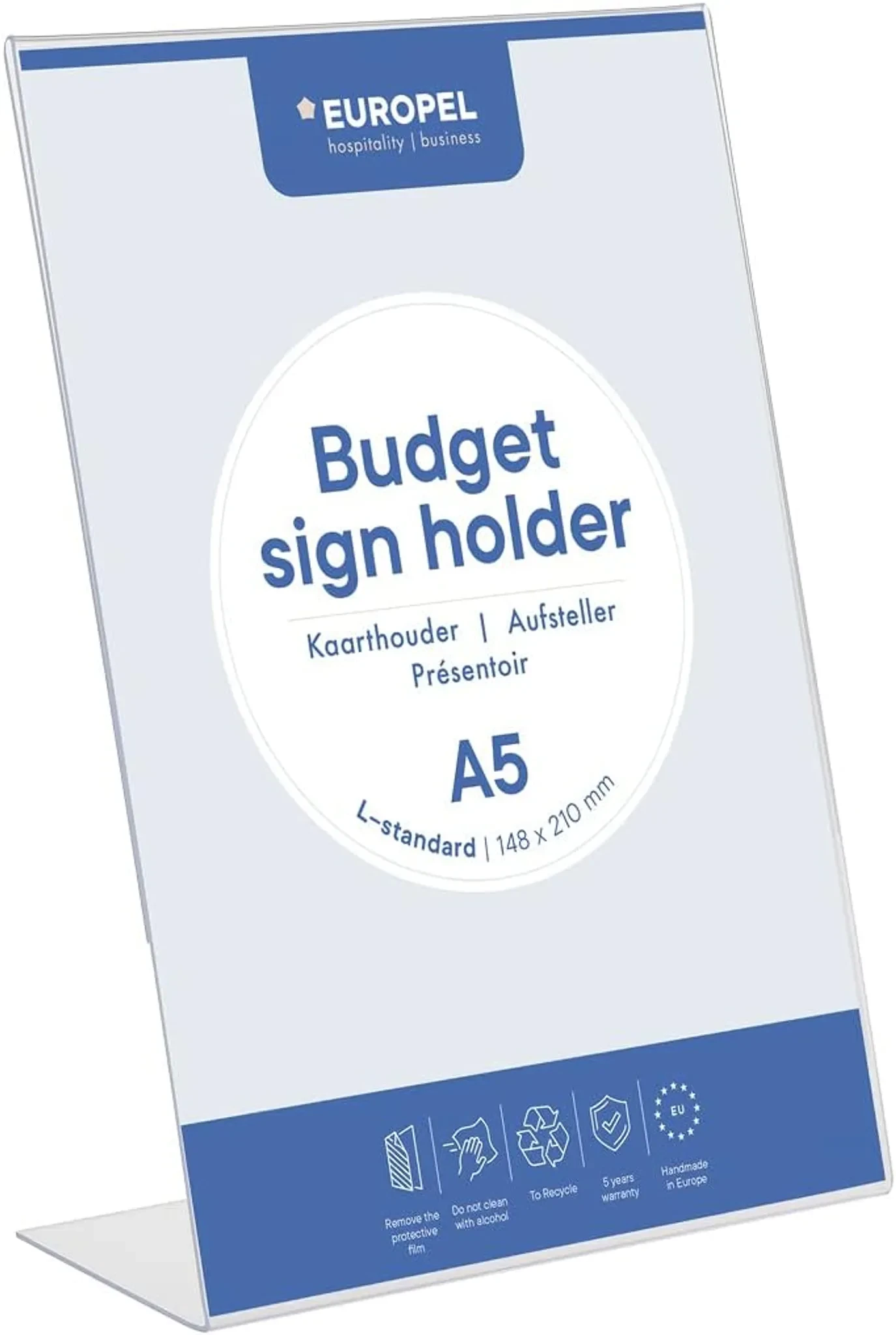 EUROPEL Tischaufsteller Budget, DIN A5 hoch, schräg (EAN: 8713931310019)