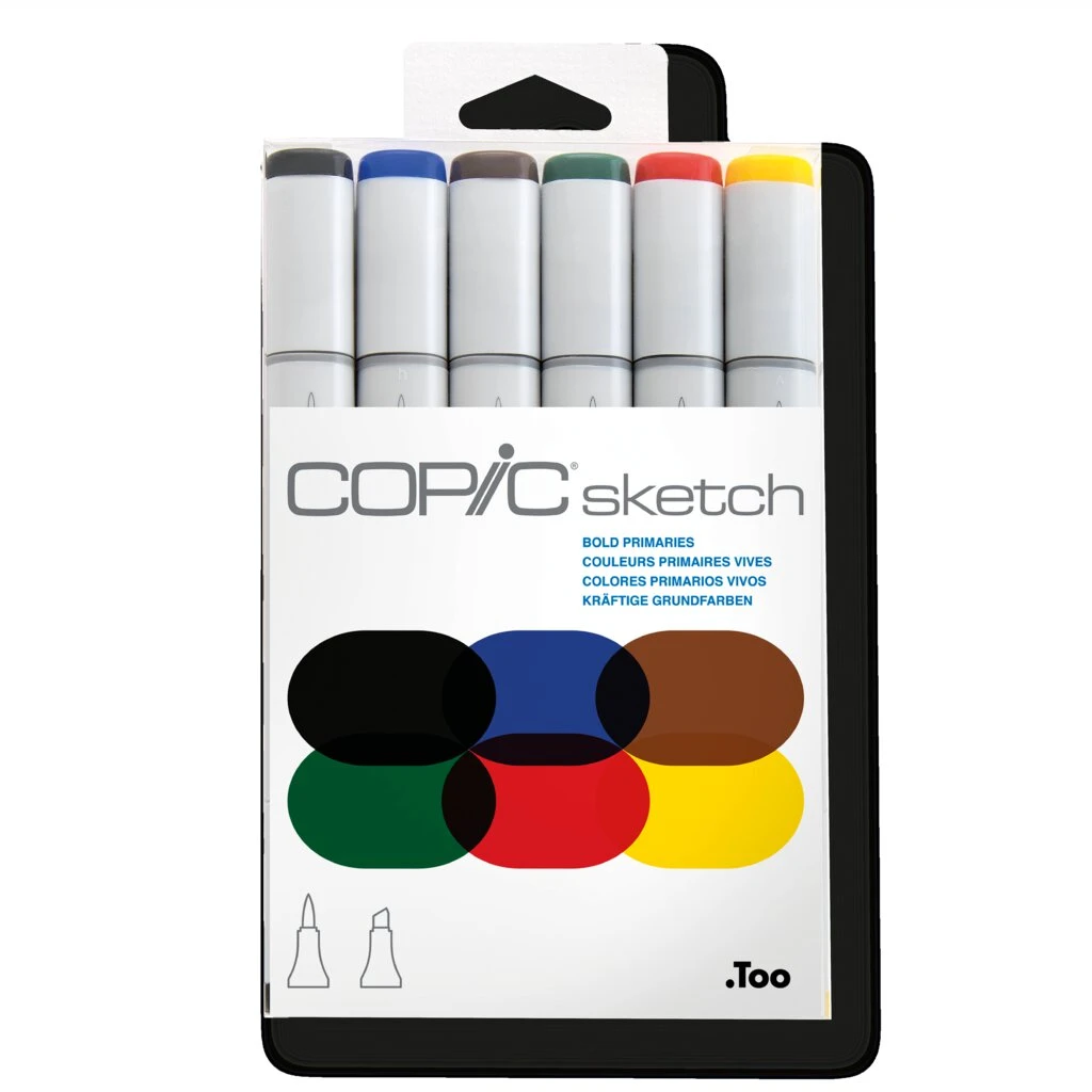 COPIC Marker sketch, 6er Set "Bold Primaries" (EAN: 4511338052662)