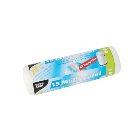 STARPAK Mülleimerbeutel HDPE, 60 Liter, transparent (EAN: 4002911120880)