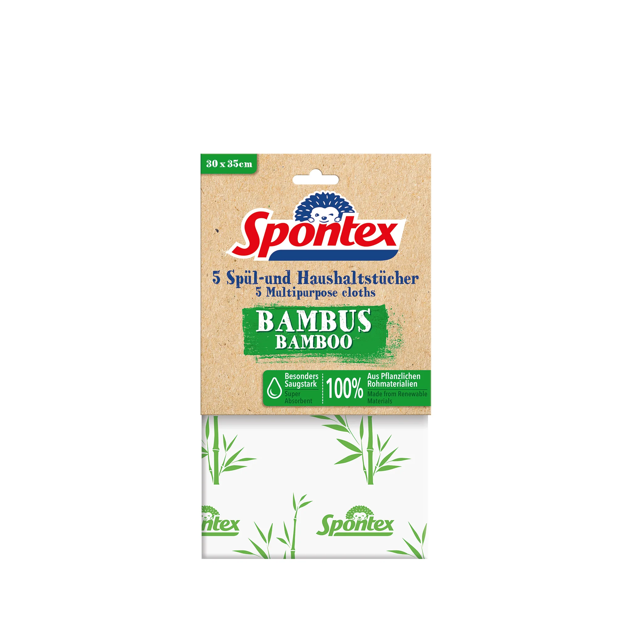 Spontex Spül- und Haushaltstuch Bambus, 5er Pack (EAN: 3384129002105)