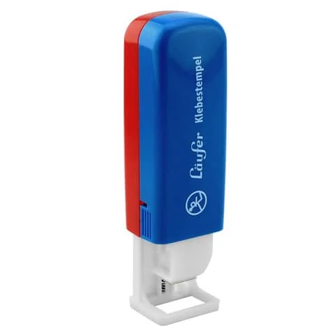 Läufer Klebestempel, 700 Klebepads, lösungsmittelfrei, blau/rot (EAN: 4006677991524)